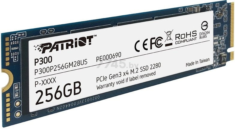 SSD диск Patriot P300 256GB (P300P256GM28) - Фото 4