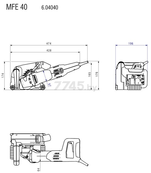 Штроборез METABO MFE 40 (604040510) - Фото 8