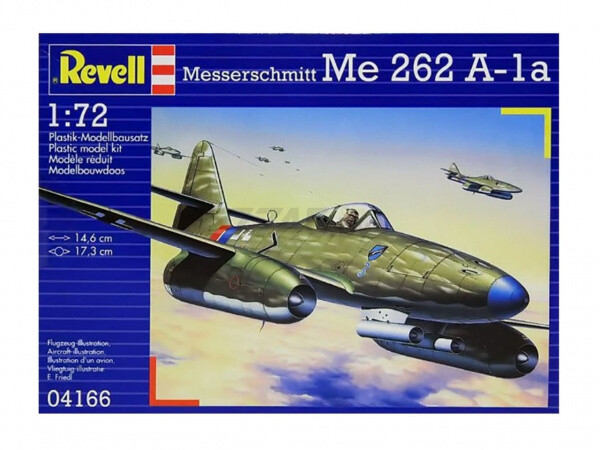 Сборная модель REVELL Реактивный немецкий самолет Me 262 A-1a 1:72 (4166) - Фото 2