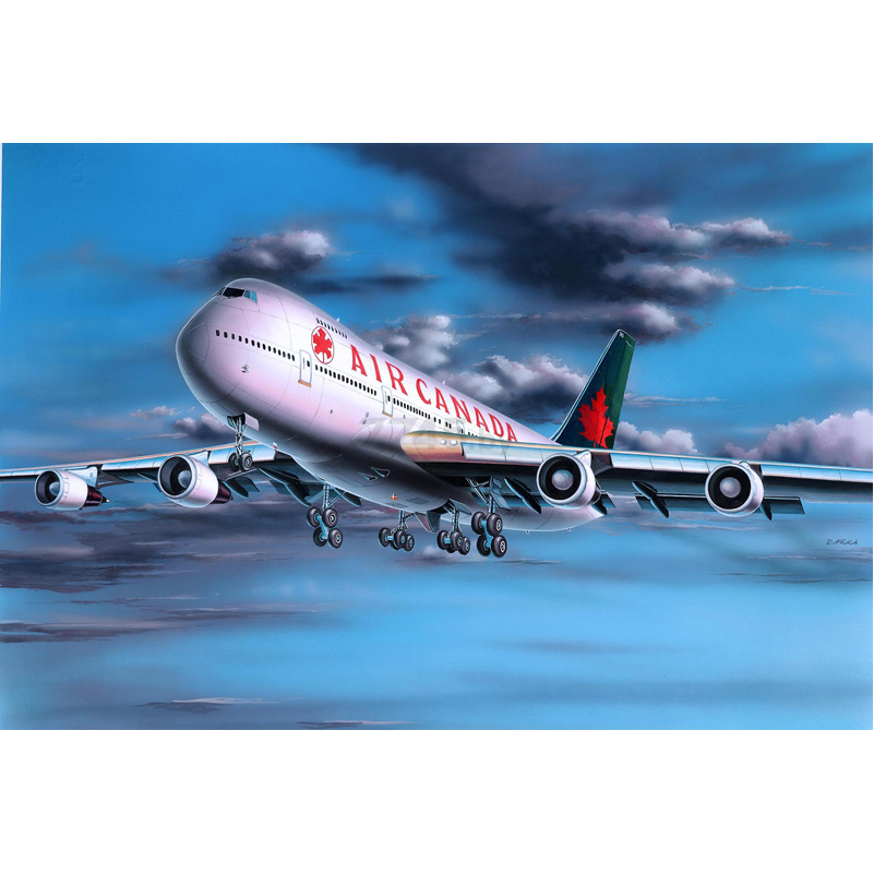 Сборная модель REVELL Пассажирский самолет Boeing 747-200 Air Canada 1:390 (4210) - Фото 2