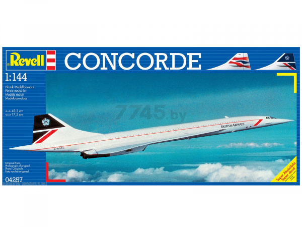 Сборная модель REVELL Самолет Конкорд British Airways 1:144 (4257) - Фото 2