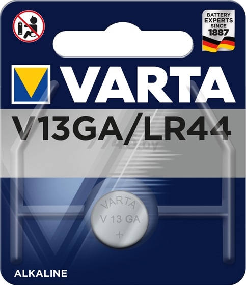 Батарейка LR44 VARTA 1,5 V алкалиновая