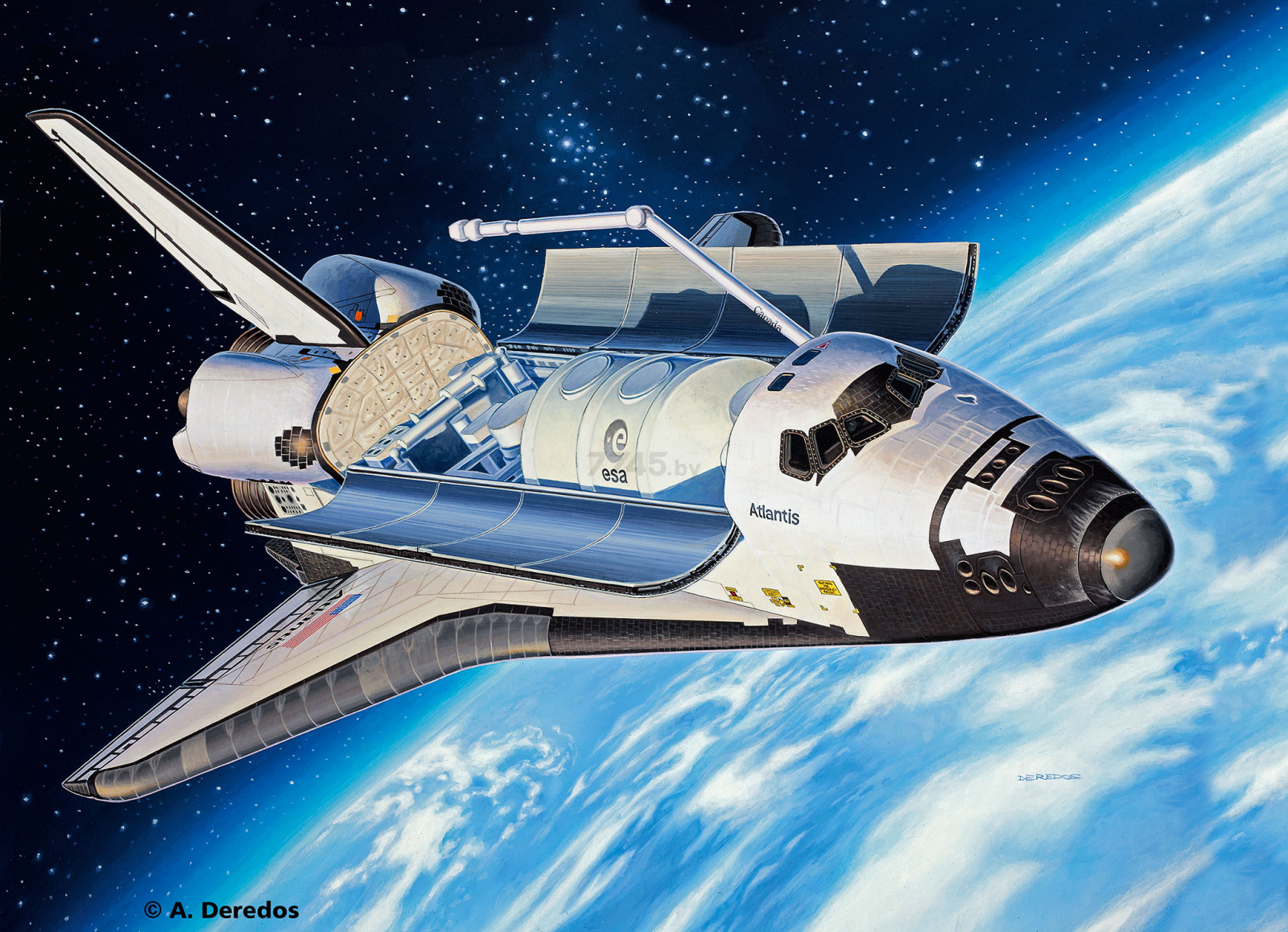 Сборная модель REVELL Космический шаттл Atlantis 1:144 (4544) - Фото 2