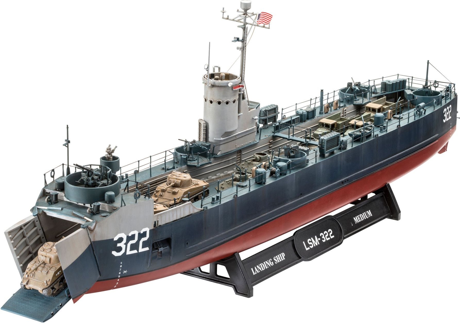 Сборная модель REVELL Средний десантный корабль U.S. Navy 1:144 (5169)