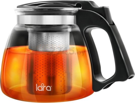 Заварочный чайник стеклянный LARA LR06-14 0,9 л (36119) - Фото 6