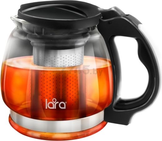 Заварочный чайник стеклянный LARA LR06-15 0,85 л (36120) - Фото 5