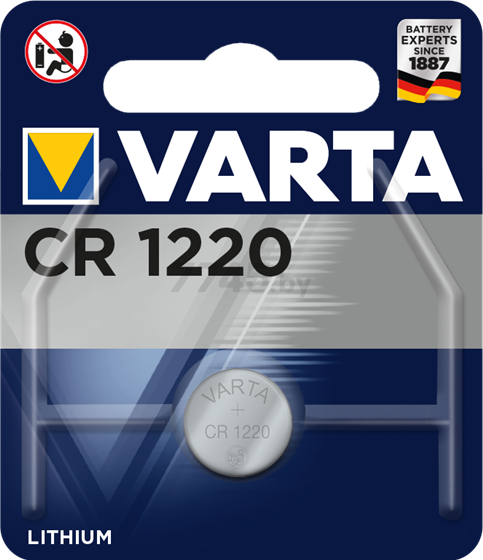 Батарейка CR1220 VARTA 3 V литиевая