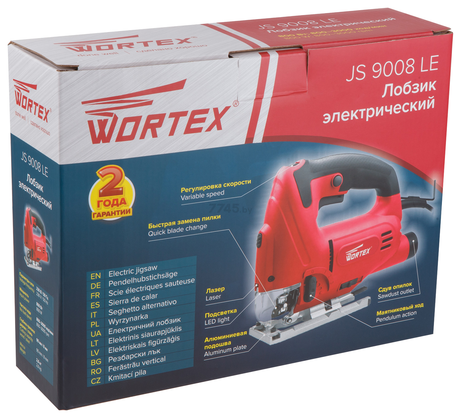 Электролобзик WORTEX JS 9008 LE (JS9008LE025) - Фото 6