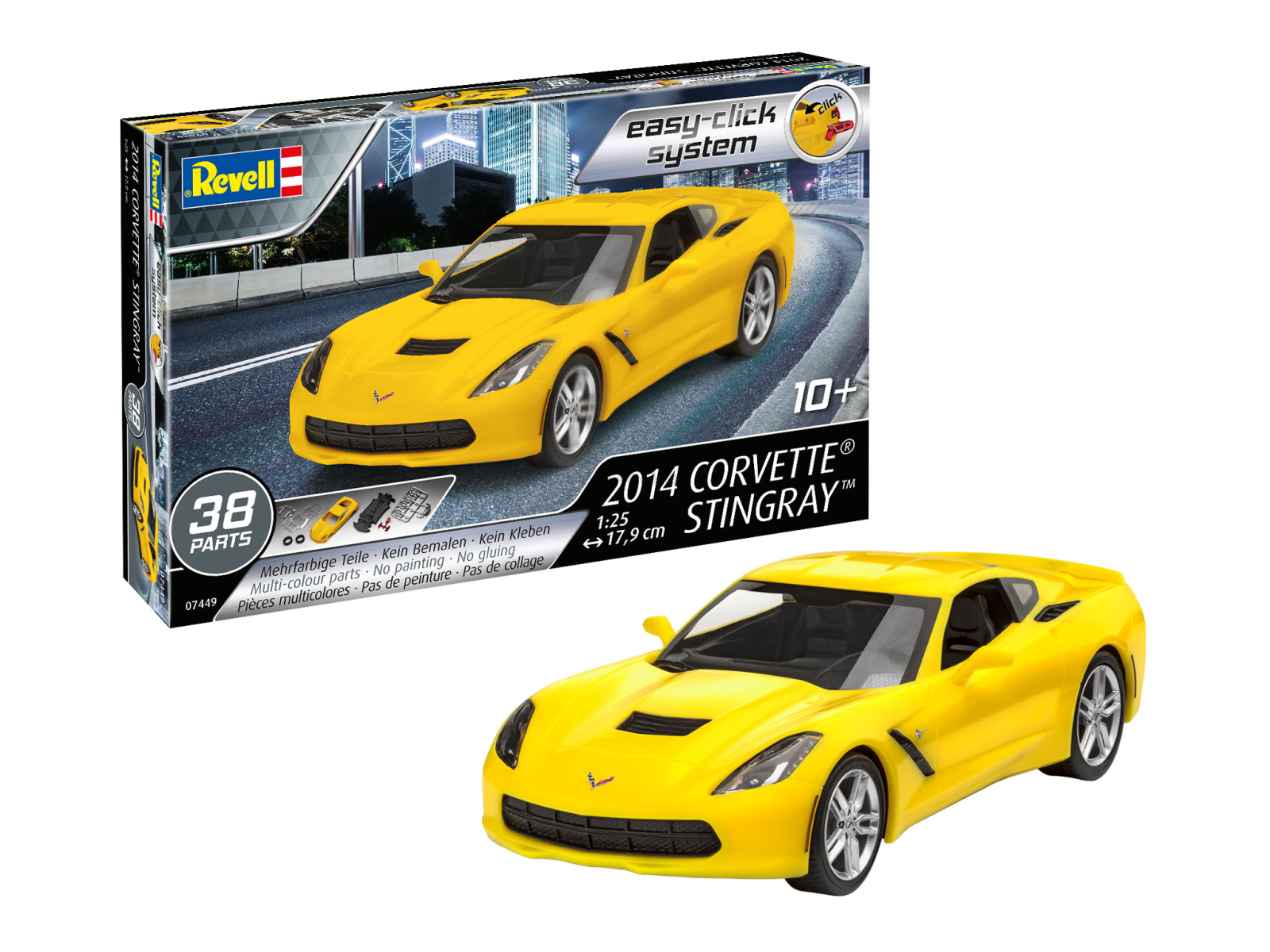 Сборная модель REVELL Easy-Click Автомобиль Corvette Stingray 1:25 (7449) - Фото 7