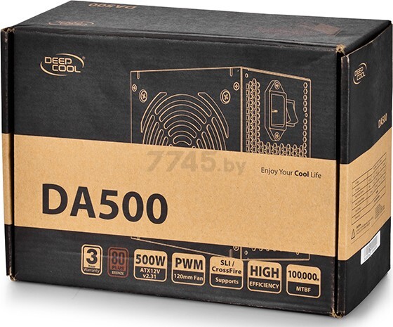 Блок питания ПК DEEPCOOL 500W DA-500 (DP-BZ-DA500N) - Фото 3