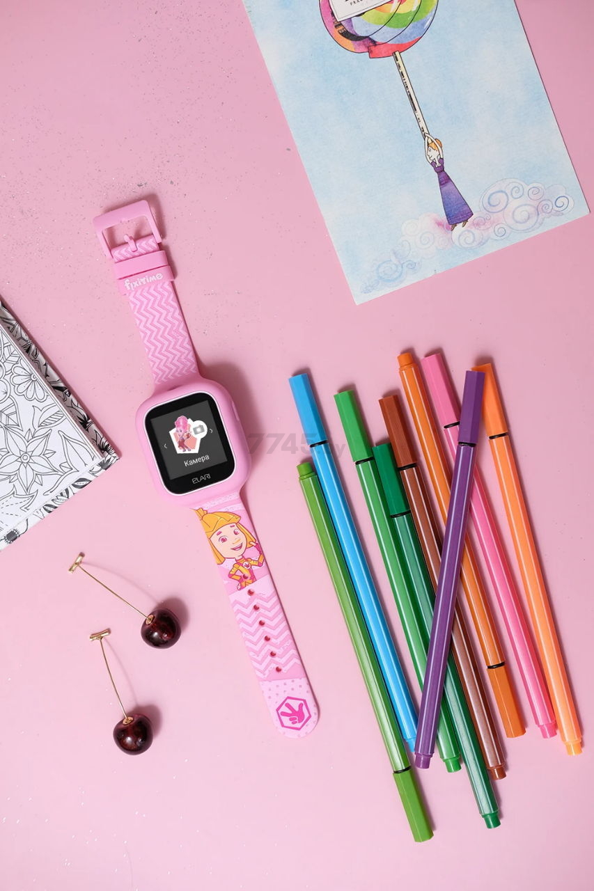 Умные часы детские ELARI Fixitime Lite (FT-L) розовый - Фото 9