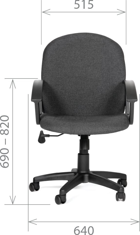 Кресло компьютерное CHAIRMAN 681 C2 серый (00-01188131) - Фото 5