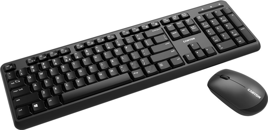 Комплект беспроводной клавиатура и мышь CANYON CNS-HSETW02-RU