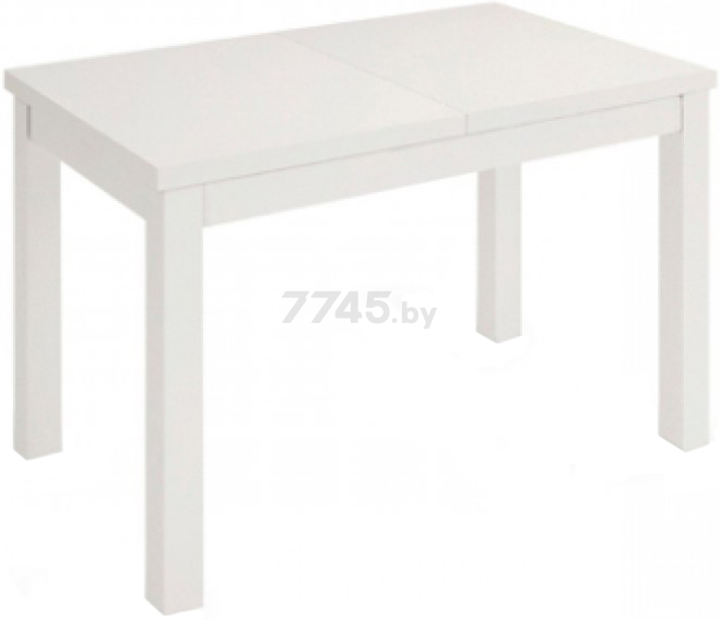 Стол кухонный ЭЛИГАРД One белый матовый 110-149x67x76 см (60775)