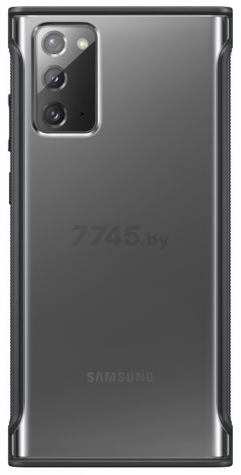 Чехол Samsung Clear Protective Cover для Note20 прозрачный с черной рамкой (EF-GN980CBEGRU)