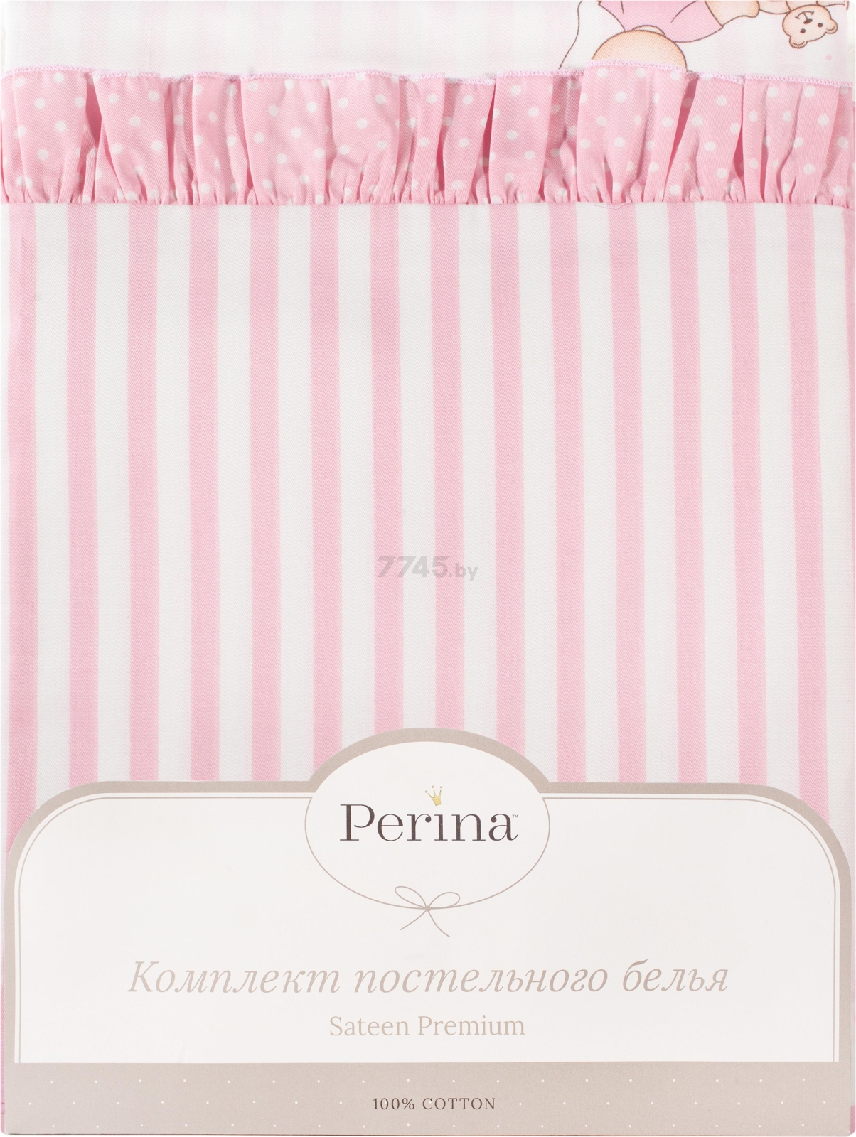 Комплект в кроватку PERINA Тиффани Неженка розовый 7 предметов (Т7-01.3) - Фото 4