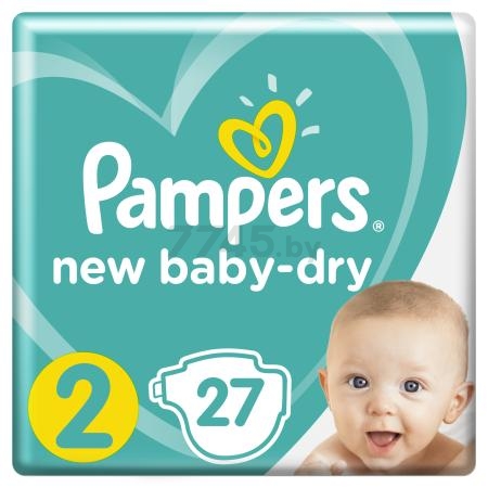 Подгузники PAMPERS New Baby-Dry 2 Mini 3-6 кг 27 штук (8001090784407)