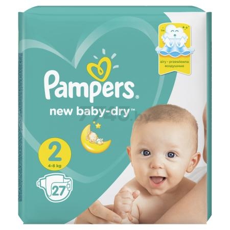 Подгузники PAMPERS New Baby-Dry 2 Mini 3-6 кг 27 штук (8001090784407) - Фото 2