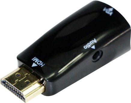 Адаптер GEMBIRD Cablexpert HDMI to VGA+3.5 mini-jack (A-HDMI-VGA-02)