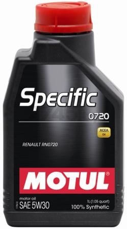 Моторное масло 5W30 синтетическое MOTUL Specific 0720 1 л (102208)