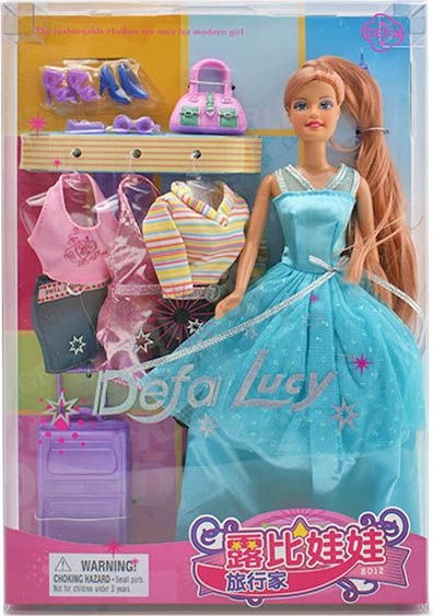 Кукла DEFA Модница с нарядами и аксессуарами (8012)