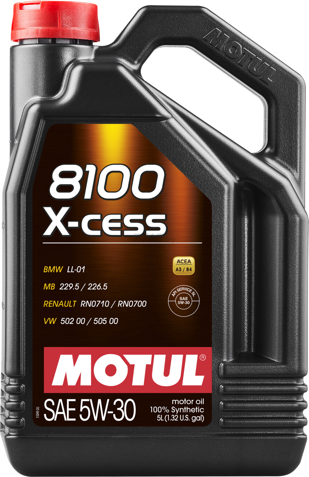Моторное масло 5W30 синтетическое MOTUL 8100 X-Cess 5 л (108946)