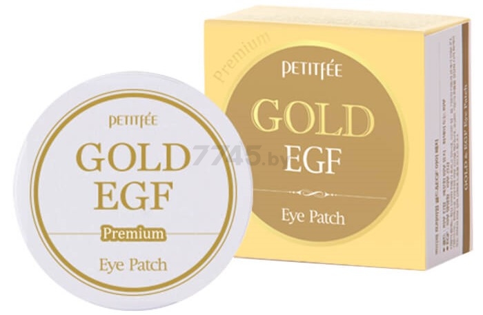Патчи под глаза PETITFEE Premium Gold & Egf Eye Patch 60 штук (8809239802445) - Фото 2