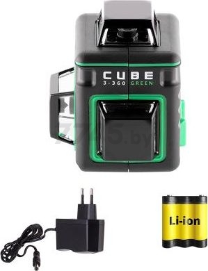 Уровень лазерный ADA INSTRUMENTS CUBE 3-360 GREEN Basic Edition (A00560) - Фото 10