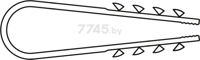 Дюбель-хомут для круглого кабеля 5-10 мм белый STARFIX 100 штук (SM-96276-100) - Фото 2