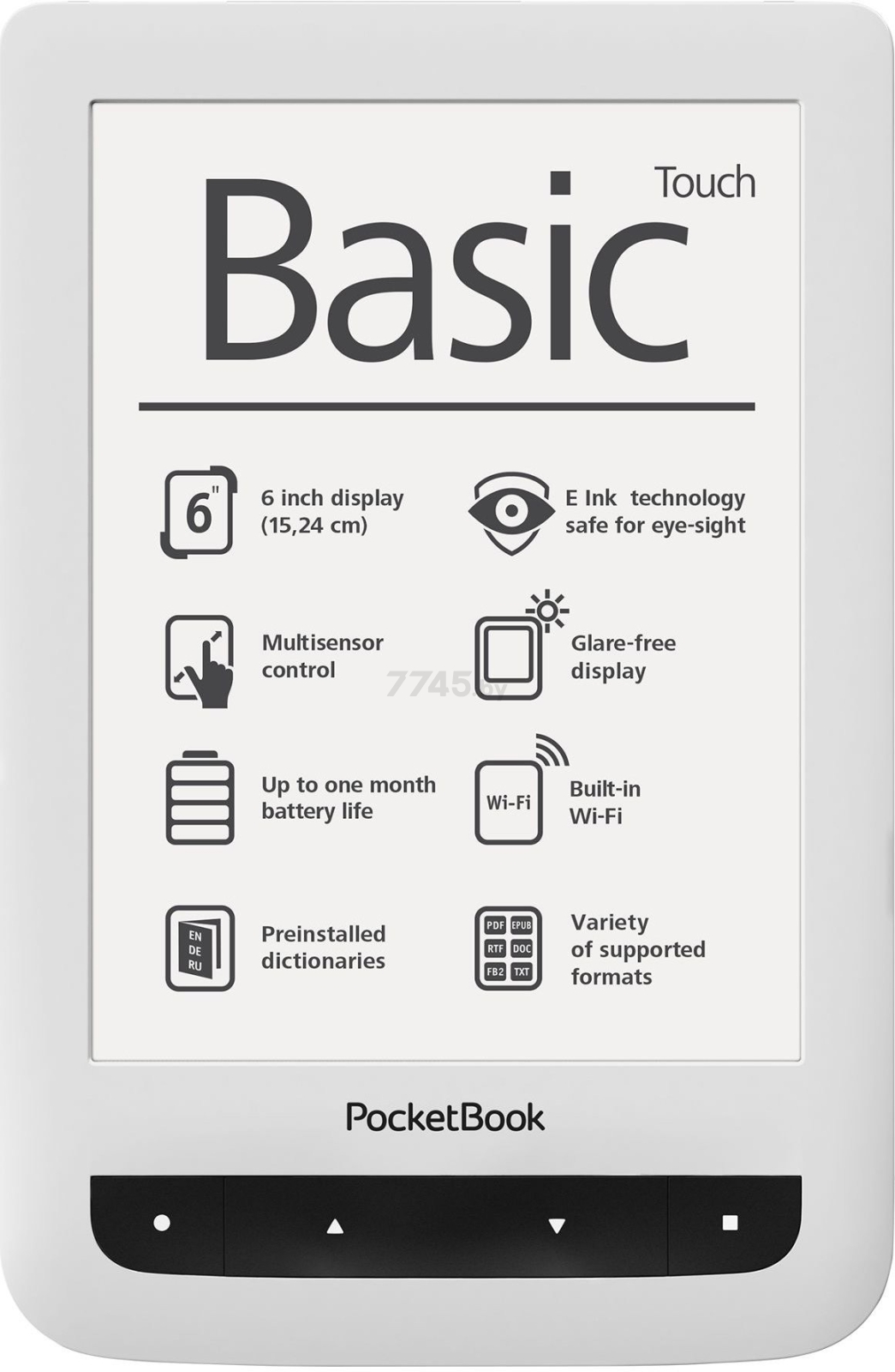 Электронная книга POCKETBOOK 624 Basic Touch (PB624-D-WW)