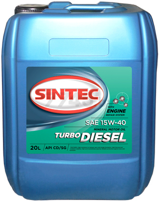 Моторное масло 15W40 минеральное SINTEC Turbo Diesel 20 л (122447)
