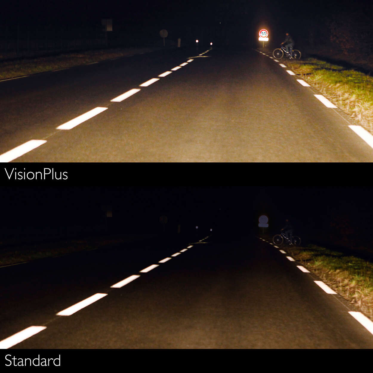 Лампа галогенная автомобильная PHILIPS VisionPlus H1 2 штуки (12258VPS2) - Фото 3