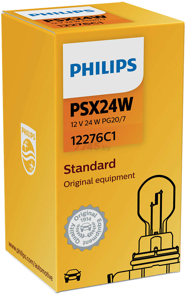 Лампа накаливания автомобильная PHILIPS Standard PSX24W (12276C1) - Фото 3