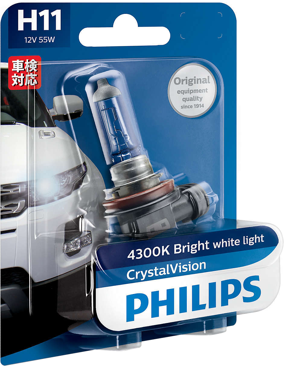 Лампа галогенная автомобильная PHILIPS CrystalVision H11 (12362CVB1) - Фото 3