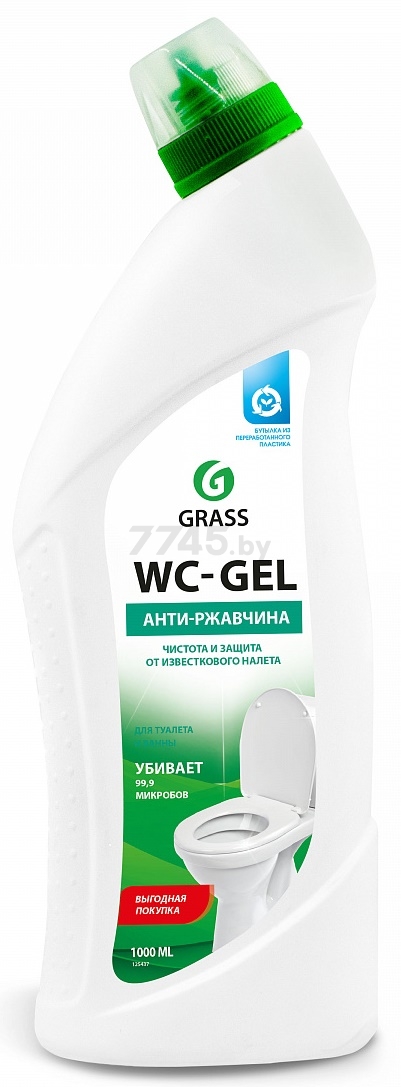 Средство чистящее для ванны GRASS Wс-Gel 1 л (125437)