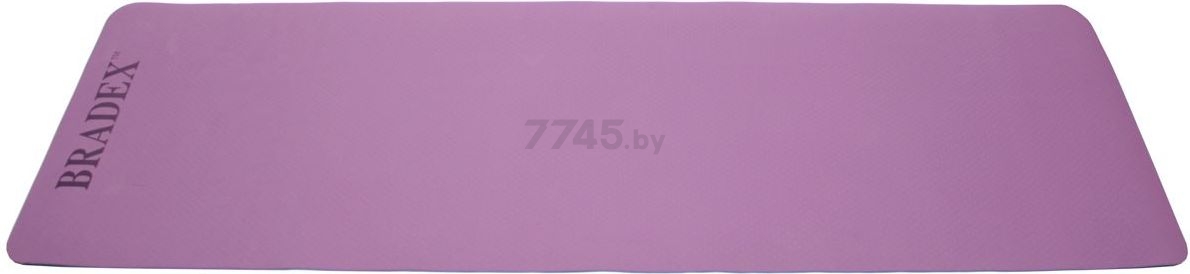 Коврик для йоги BRADEX SF 0402 TPE фиолетовый/голубой (183x61x0,6) - Фото 2