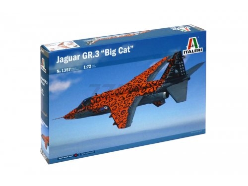 Сборная модель ITALERI Истребитель-бомбардировщик JAGUAR GR3 BIG CAT 1:72 (1357)