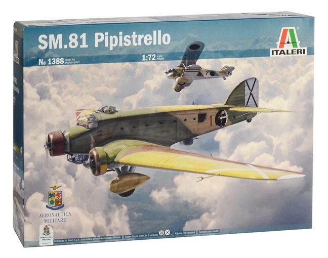 Сборная модель ITALERI Итальянский бомбардировщик SM81 Pipistrello 1:72 (1388)