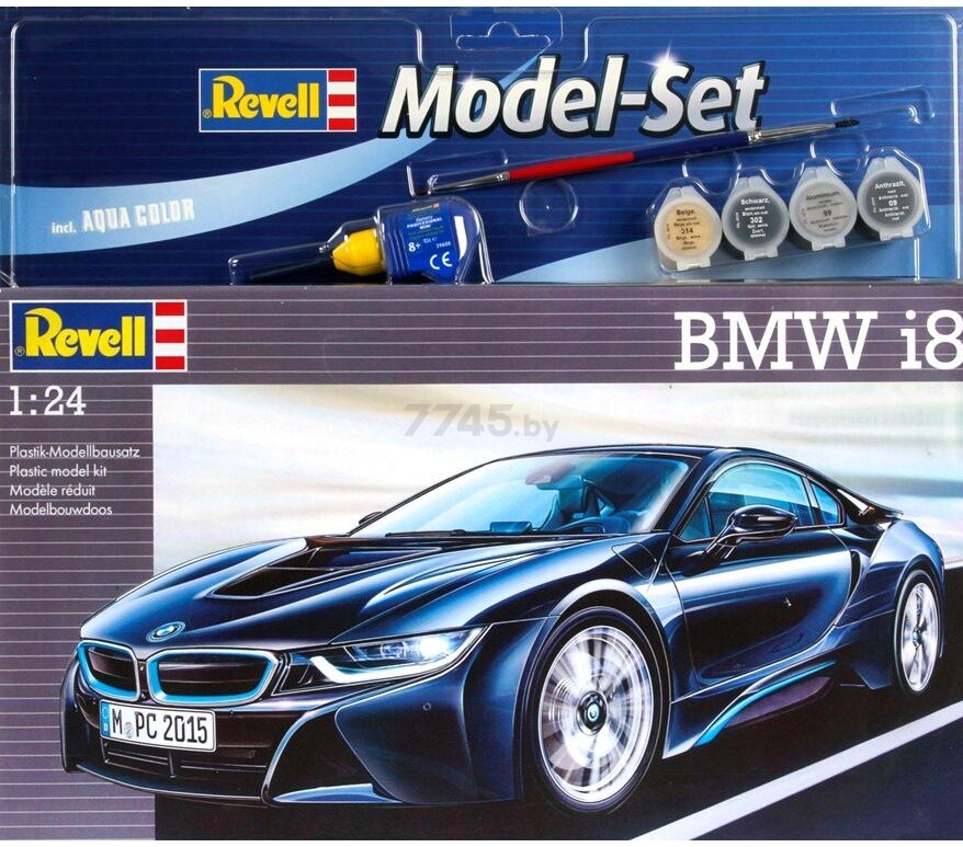 Сборная модель автомобиля REVELL BMW i8 1:24 (67008) - Фото 3
