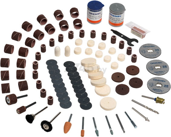 Набор оснастки для гравера DREMEL 724 150 предметов (2615S724JA) - Фото 3