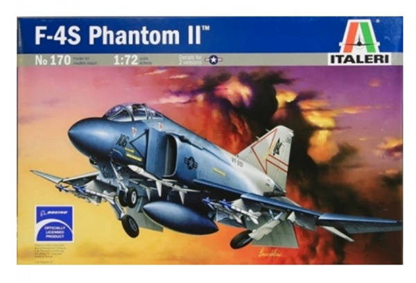 Сборная модель ITALERI Истребитель F04S Phantom II 1:72 (170)