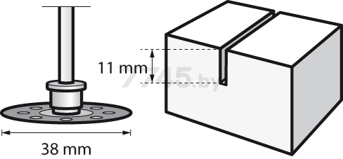 Диск алмазный для гравера 38 мм DREMEL SC545 (2615S545JB) - Фото 2