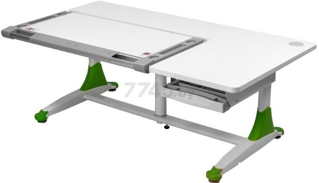 Парта растущая COMF-PRO King Desk белый/зеленый (301)