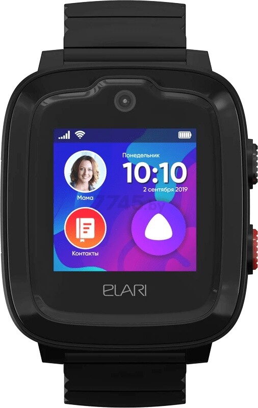 Умные часы детские ELARI KidPhone 4G черный (KP-4G) - Фото 2