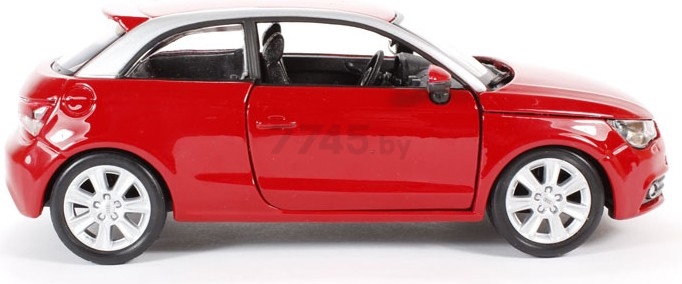 Масштабная модель автомобиля BBURAGO Ауди А1 1:24 Red (18-22127) - Фото 3