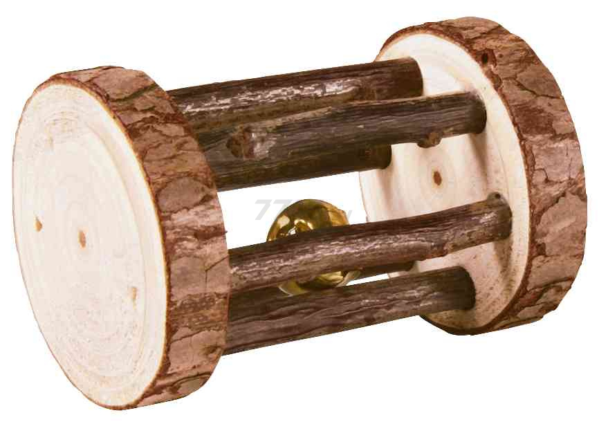 Игрушка для грызунов TRIXIE Natural Living Барабан d 5х7 см (61654)