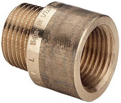 Удлинитель бронзовый 1"х65 мм c внутренней-наружной резьбой VIEGA (440596)