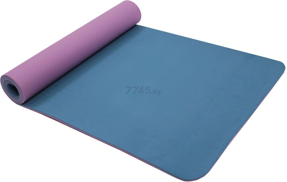 Коврик для йоги BRADEX SF 0402 TPE фиолетовый/голубой (183x61x0,6)