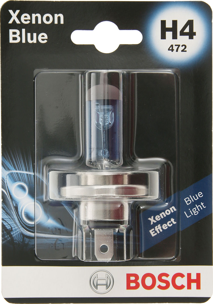 Лампа галогенная автомобильная BOSCH Xenon Blue H4 (1987301010) - Фото 2