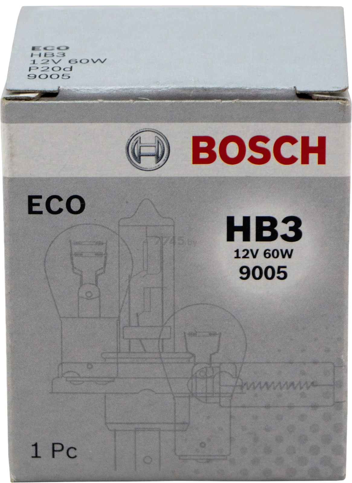 Лампа галогенная автомобильная BOSCH Eco HB3 (1987302807) - Фото 5